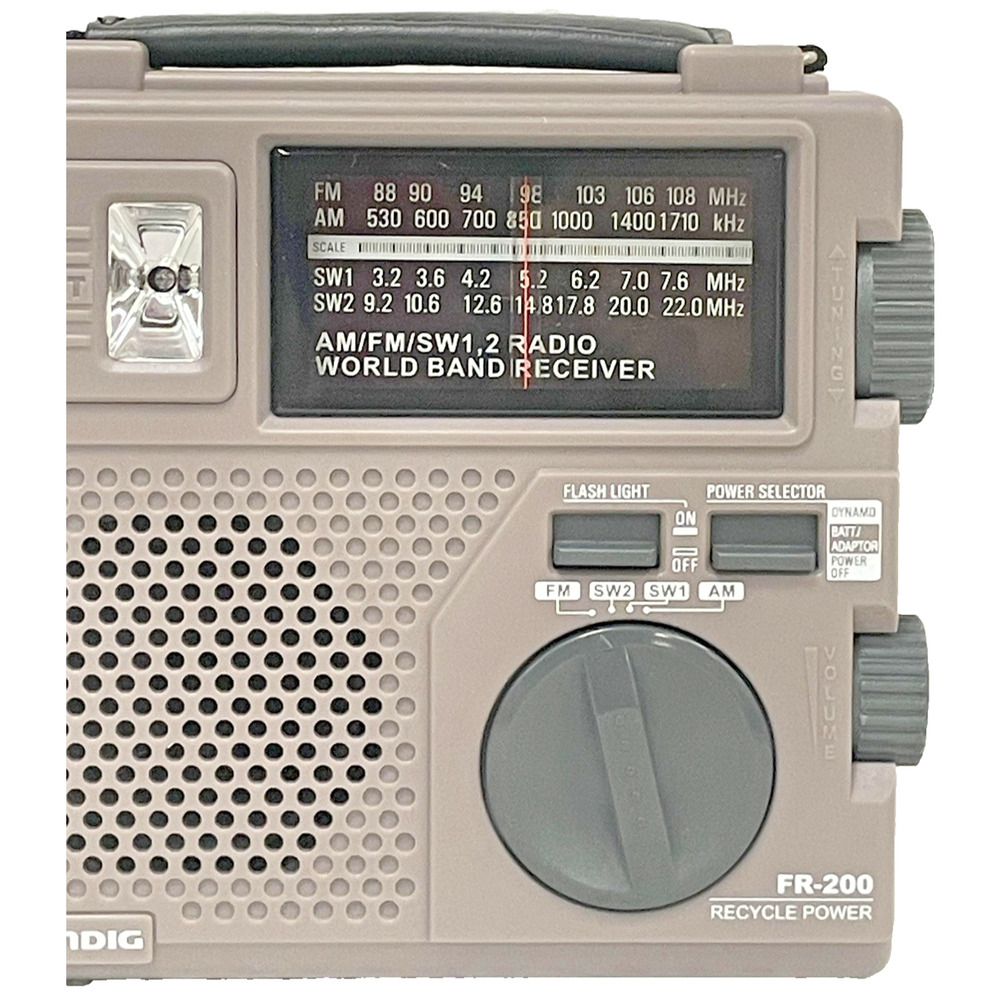 Grundig FR-200 AM/FM Shortwave World Band Emergency Radio Hand Crank Works - Picture 4 of 11